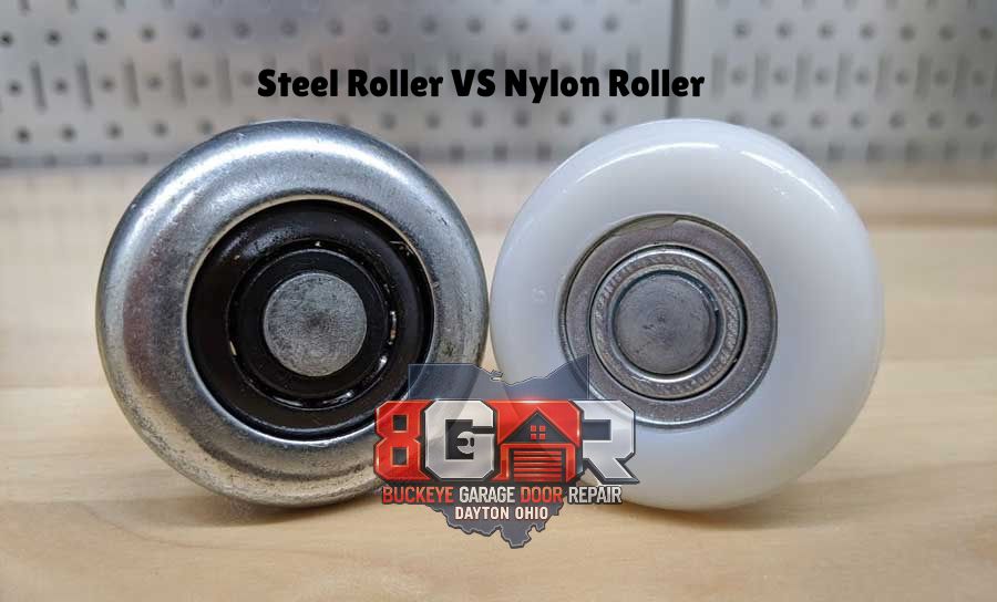 Steel vs nylon garage door rollers